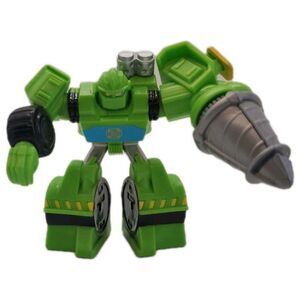 Transformers Rescue Bots Boulder Construction Bot Green  Action Figure